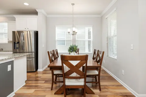 a view of a backyard with a garden