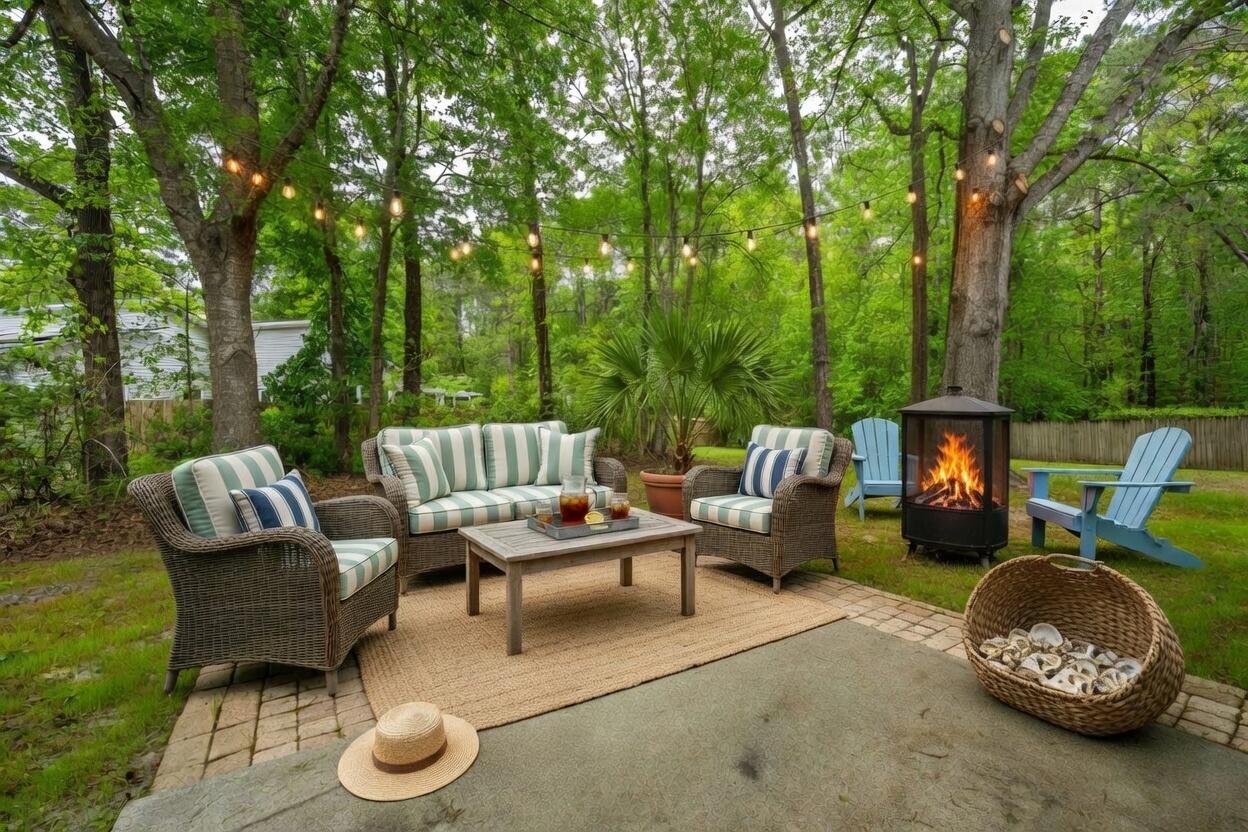 12 Inverary Court Charleston, SC 29414 - Photo 33 of 37 Patio View (AI-Staged).1