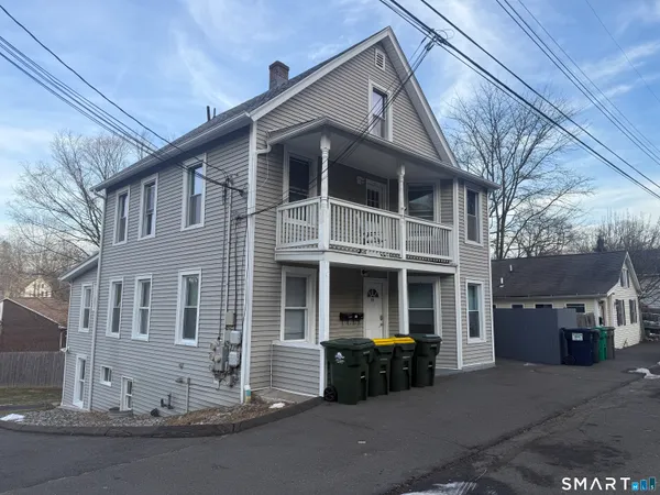 a view of a house with a patio