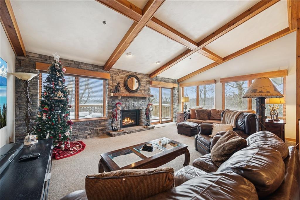 5228 Summit View Hidden Valley, PA 15502 - Photo 2 of 40 a living room with furniture and a fireplace