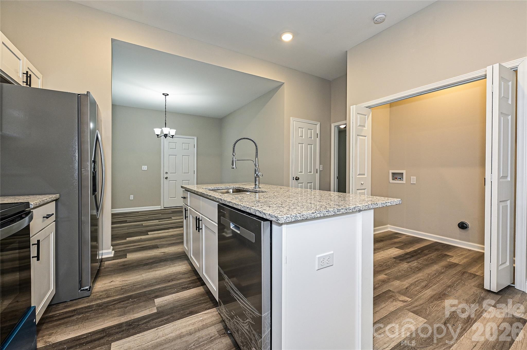 624 Harrison Street Rock Hill, SC 29730 - Photo 8 of 25 a kitchen with a sink and refrigerator