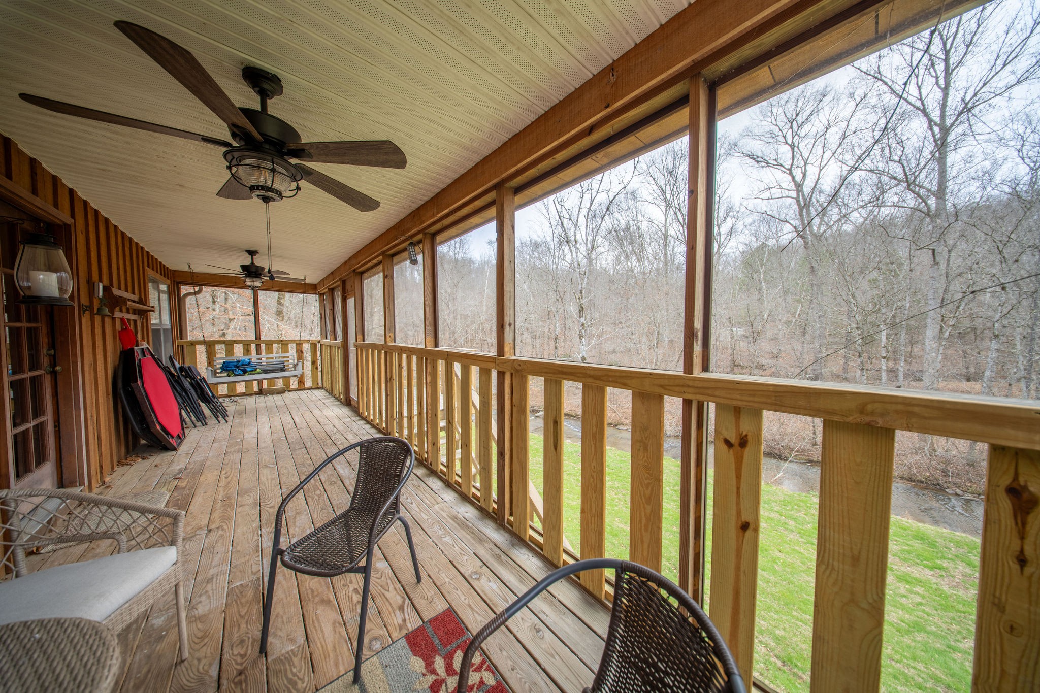 323 Spring Creek Road Lawrenceburg, TN 38464 - Photo 35 of 49 a view of a balcony with furniture