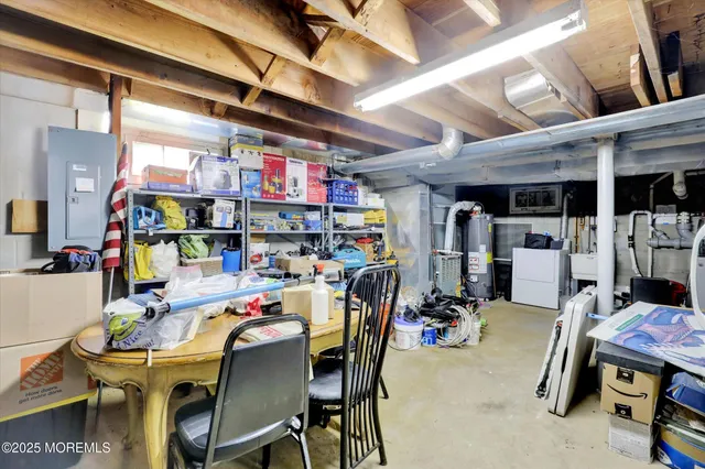 a view of a patio with table and chairs and potted plants
