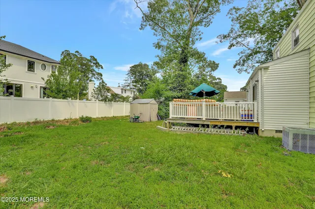 a view of outdoor space and deck