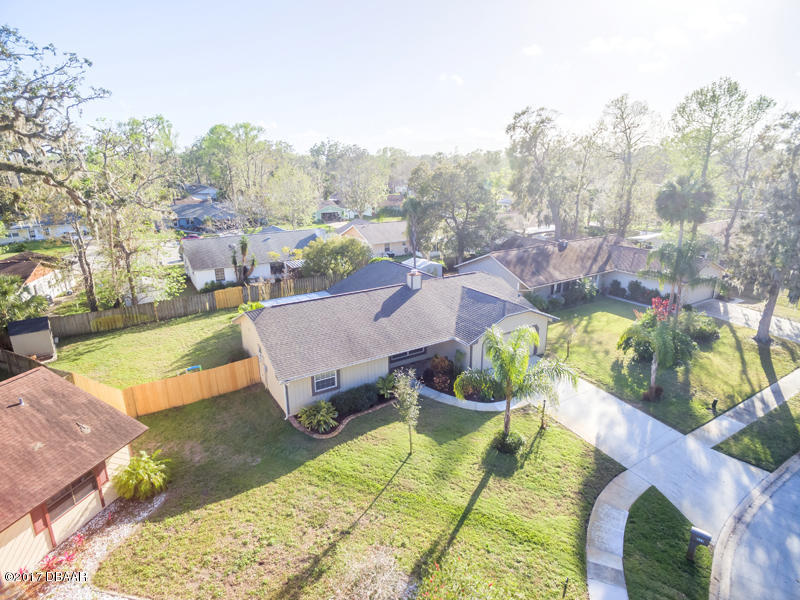 933 Mill Rd Lane Port Orange, FL 32127 - Photo 37 of 49 Aerial Front & Fenced Yard