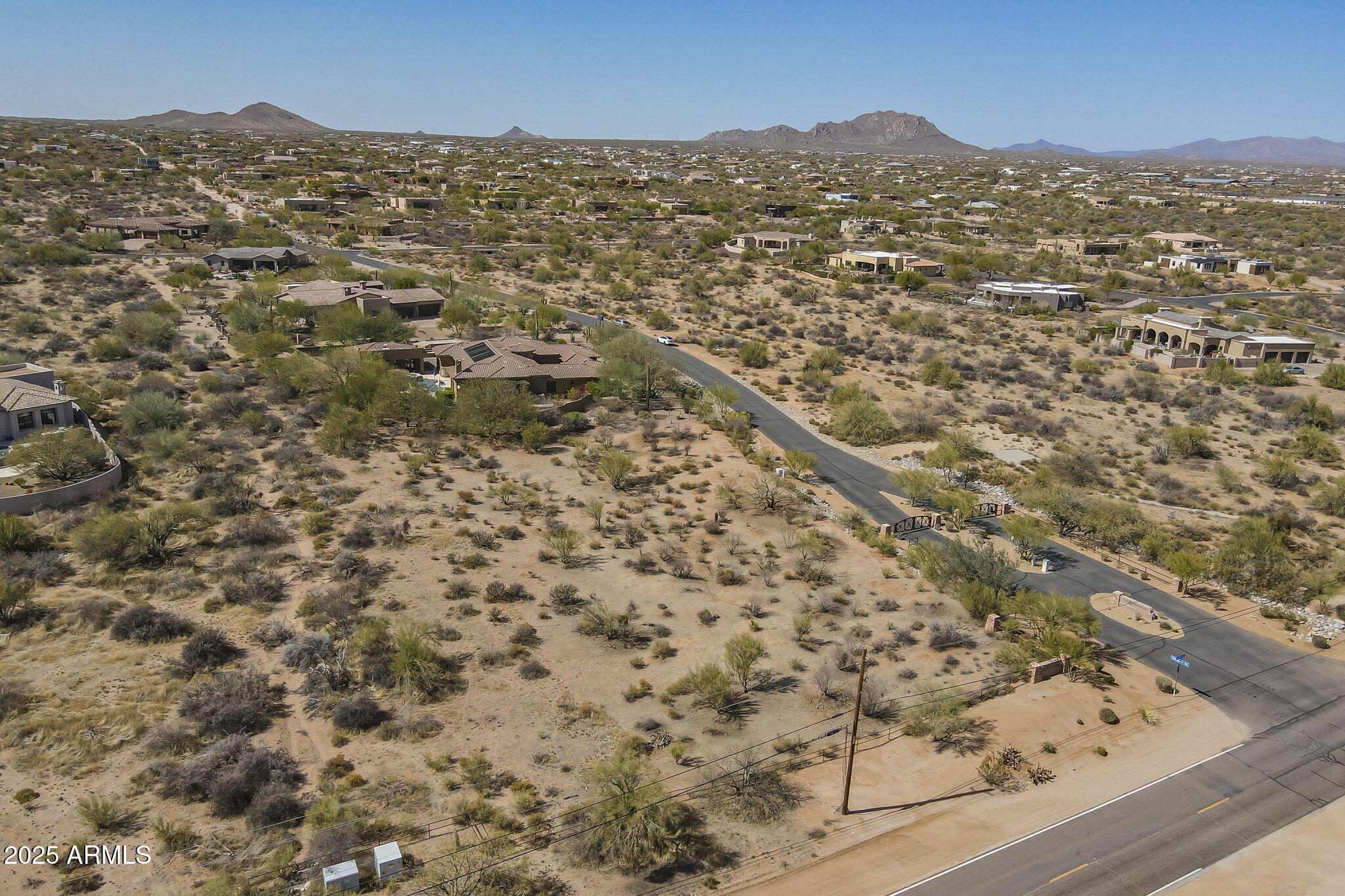 15157 East Monument Road, Unit 1 Scottsdale, AZ 85262 - Photo 3 of 5 Arial view from 152nd St. looking west