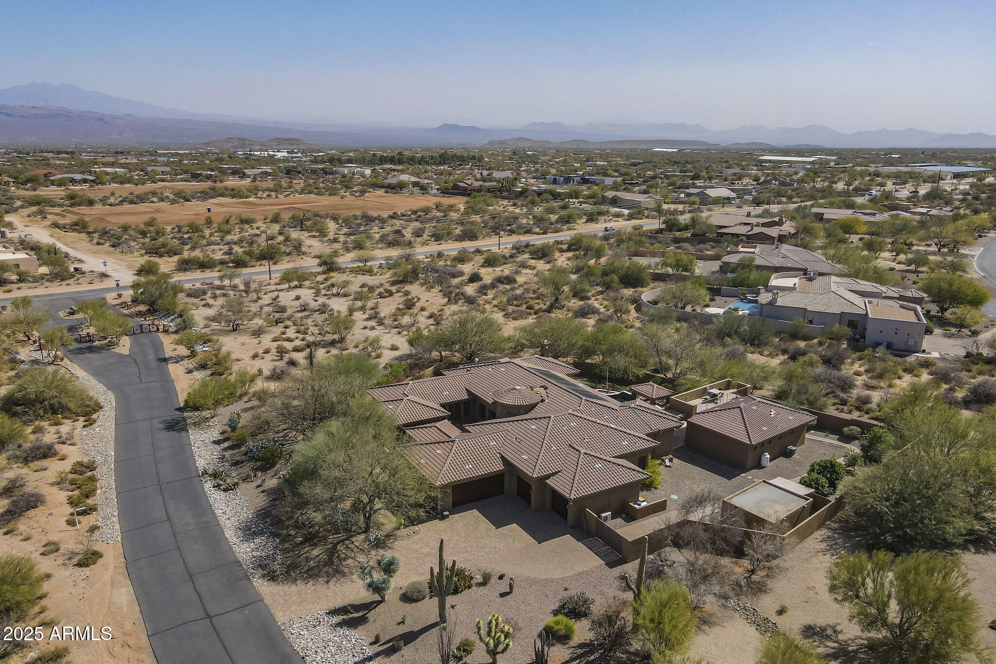 15157 East Monument Road, Unit 1 Scottsdale, AZ 85262 - Photo 5 of 5 Arial view looking east