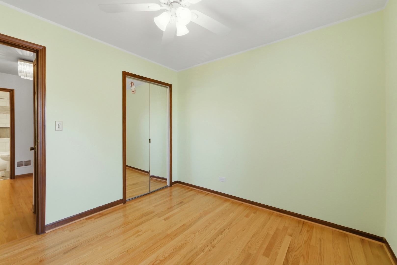 704 Springfield Drive Roselle, IL 60172 - Photo 9 of 28 an empty room with wooden floor and closet