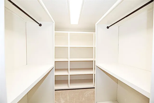 a view of a walk in closet