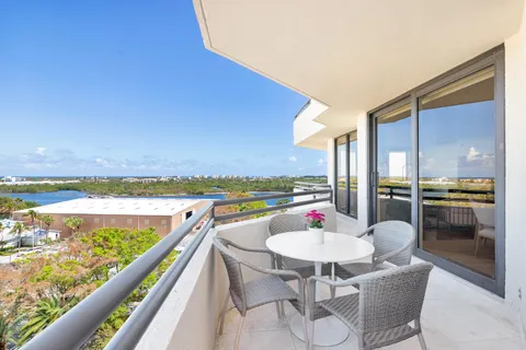 a outdoor space with furniture