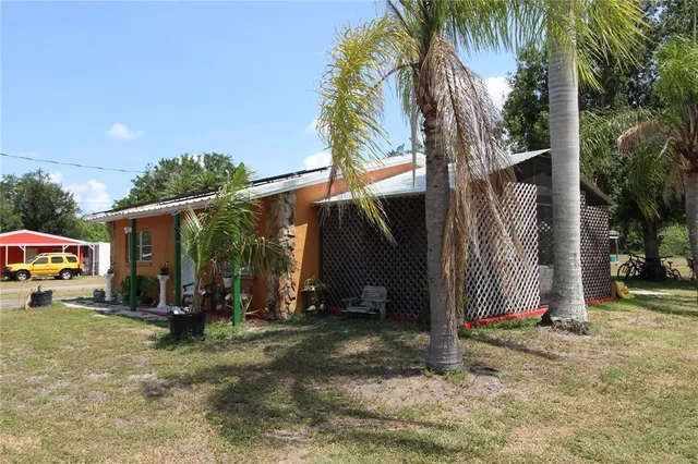 a view of parked car with garage