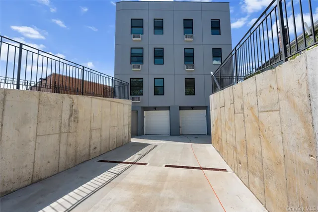a view of balcony with stairs