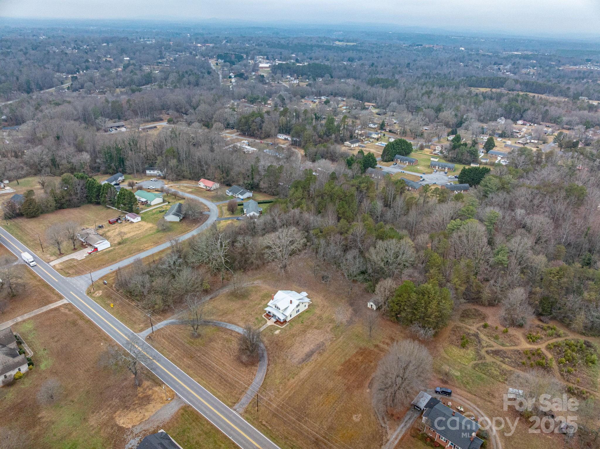 2645 Kool Park Road Northeast Hickory, NC 28601 - Photo 42 of 46 an aerial view of a house with a yard
