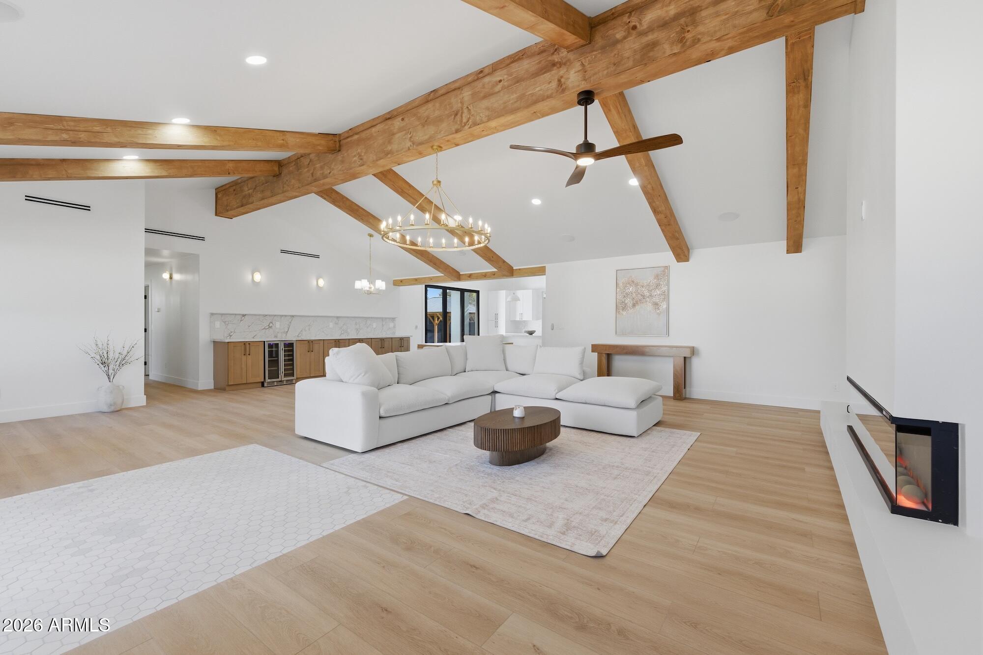 333 West Seldon Lane Phoenix, AZ 85021 - Photo 8 of 73 a living room with furniture and a ceiling fan