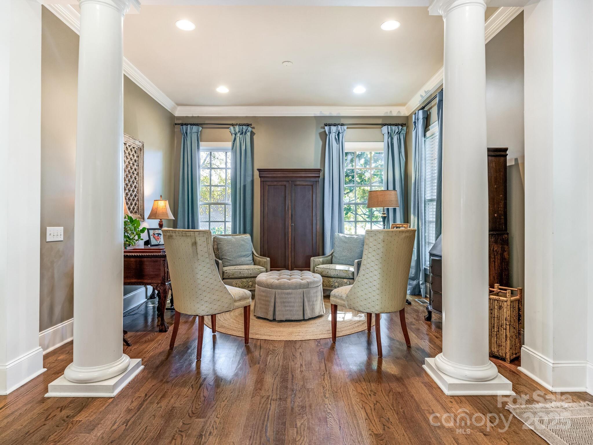 1110 Princeton Avenue Charlotte, NC 28209 - Photo 6 of 29 a living room with furniture and a wooden floor