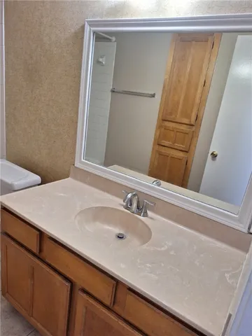 a close view of closet