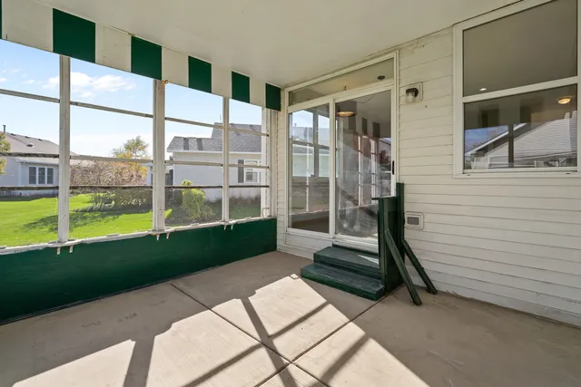 a house view with a garden space