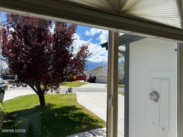 1147 White Oak Loop Minden, NV 89423 - Photo 17 of 23 a view of backyard with garden