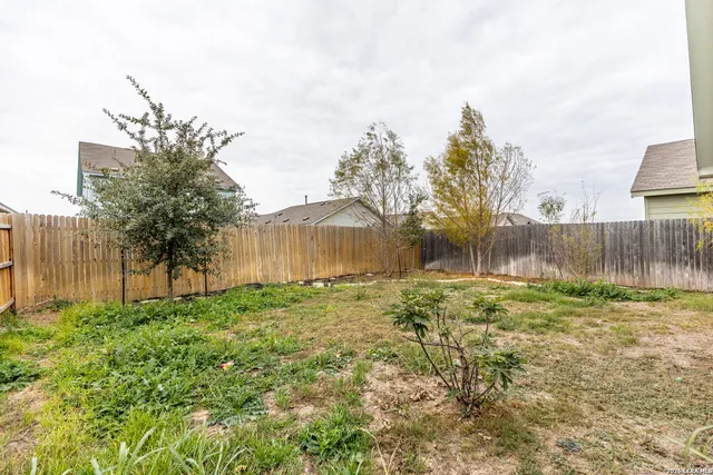 a backyard of a house