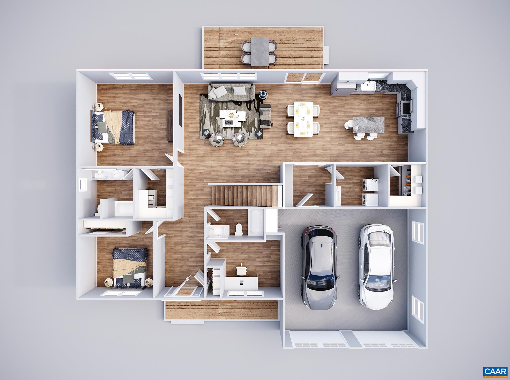 Lot 68 Palmer Place Ruckersville, VA 22968 - Photo 12 of 15 Primary BR w/ attached Bath, bedroom, and home office all on the 1st level! If you want we can make the home office a bedroom! That means 3 bedrooms on the 1st level!