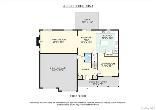 a picture of a park with bench