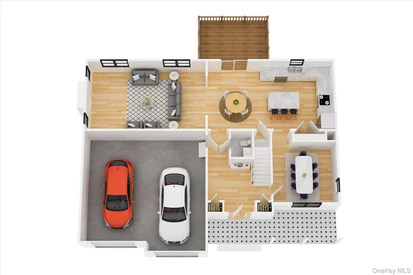 a picture of a very nice looking room with furniture