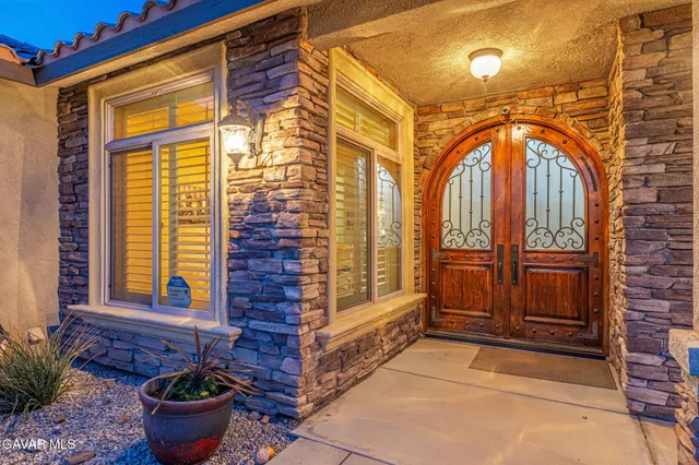 a front view of a house