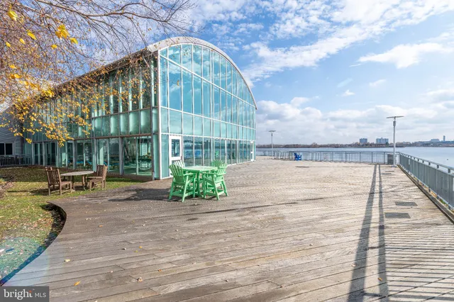 a view of terrace with seating space