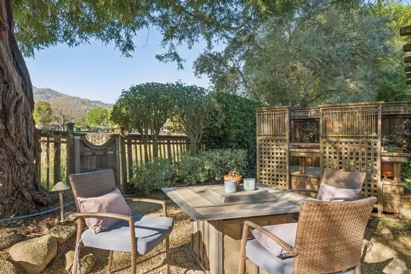 a view of swimming pool from a balcony