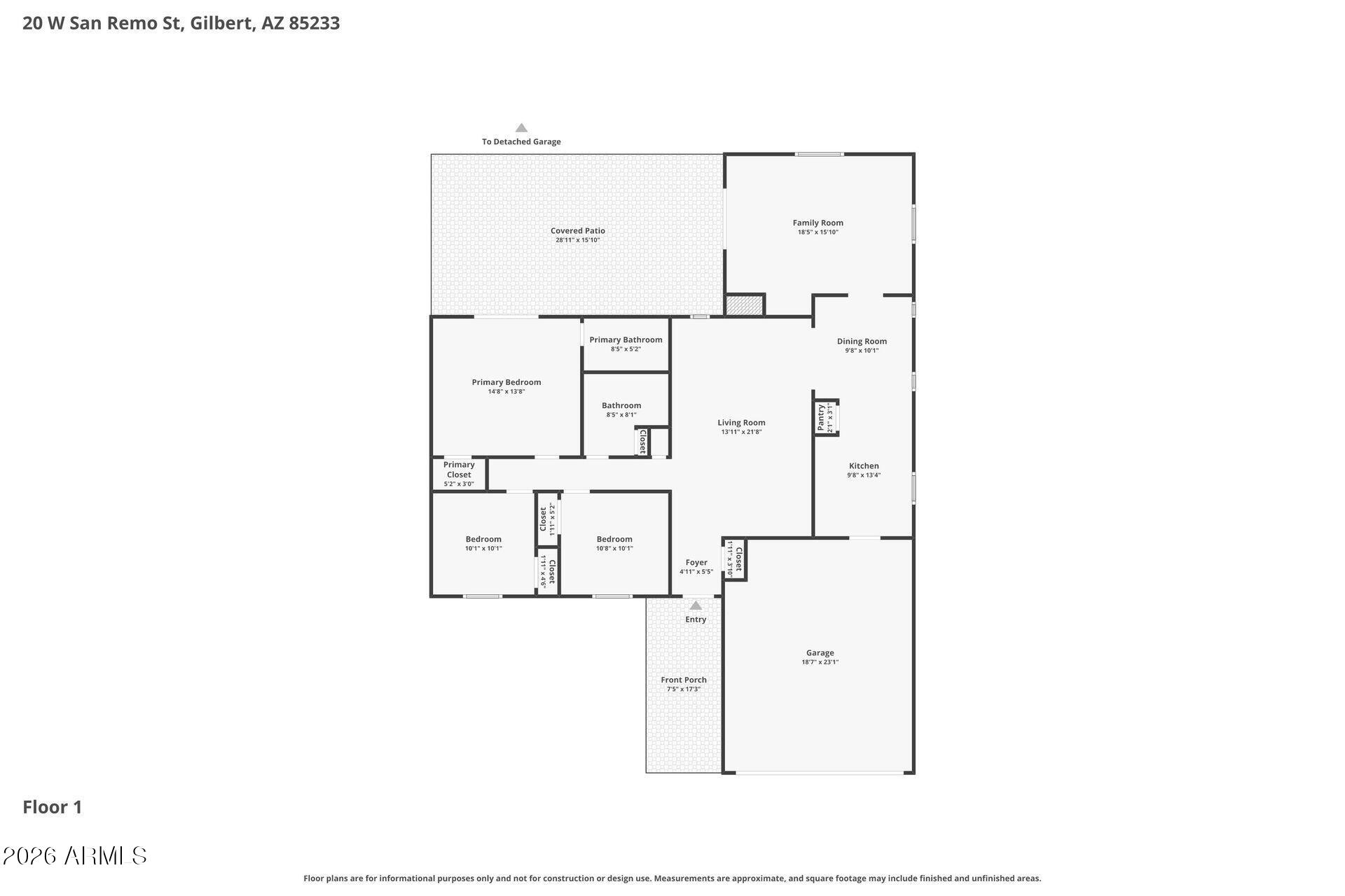 20 West San Remo Street Gilbert, AZ 85233 - Photo 21 of 22 002-photo-floor-plan-15288803