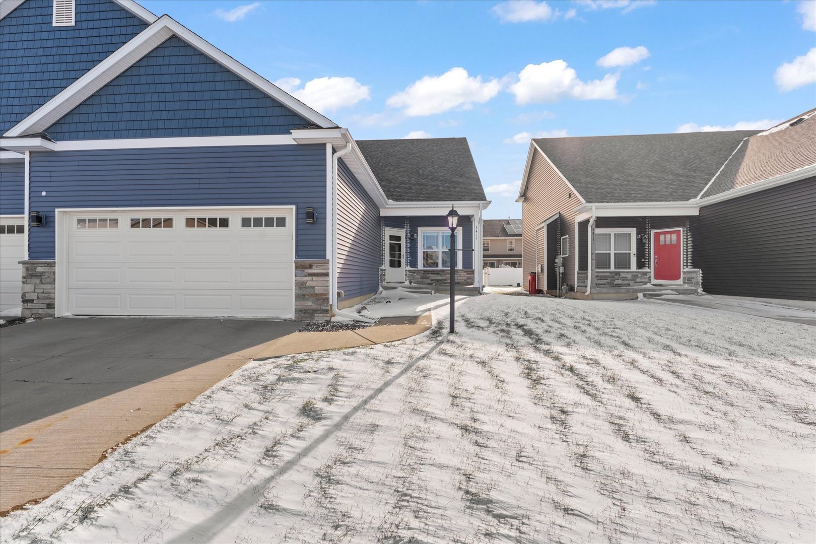 a front view of house