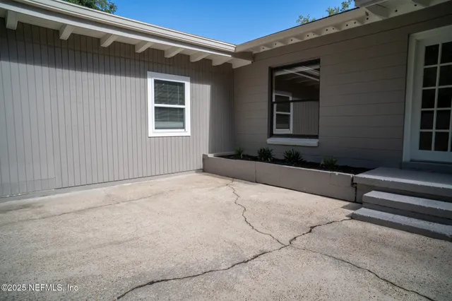 a house with a outdoor space
