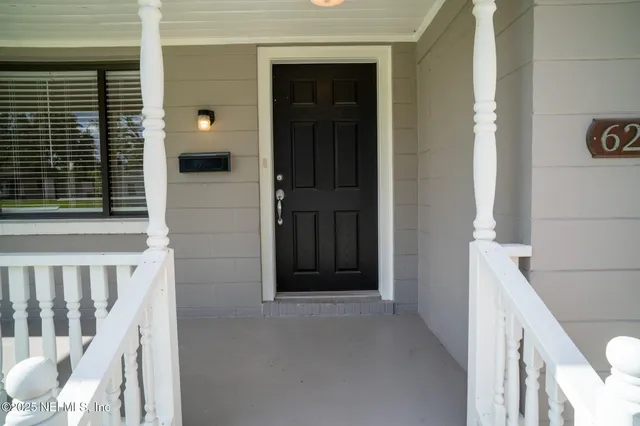 a view of front door