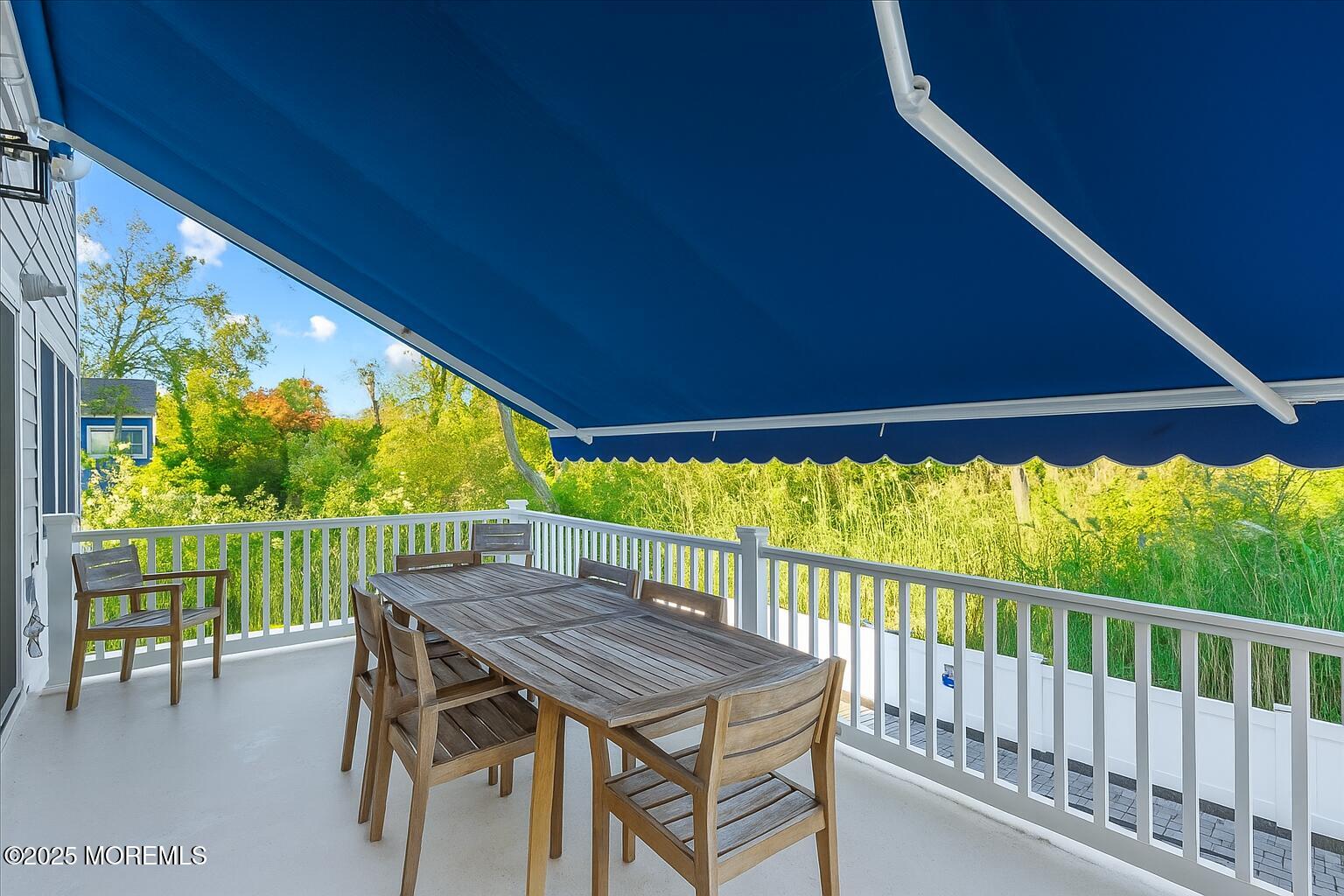 382 Western Avenue, Unit SUMMER WEEKLY Bay Head, NJ 08742 - Photo 50 of 58 Shaded Deck with Wooden Furniture