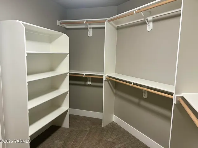 a close view of closet