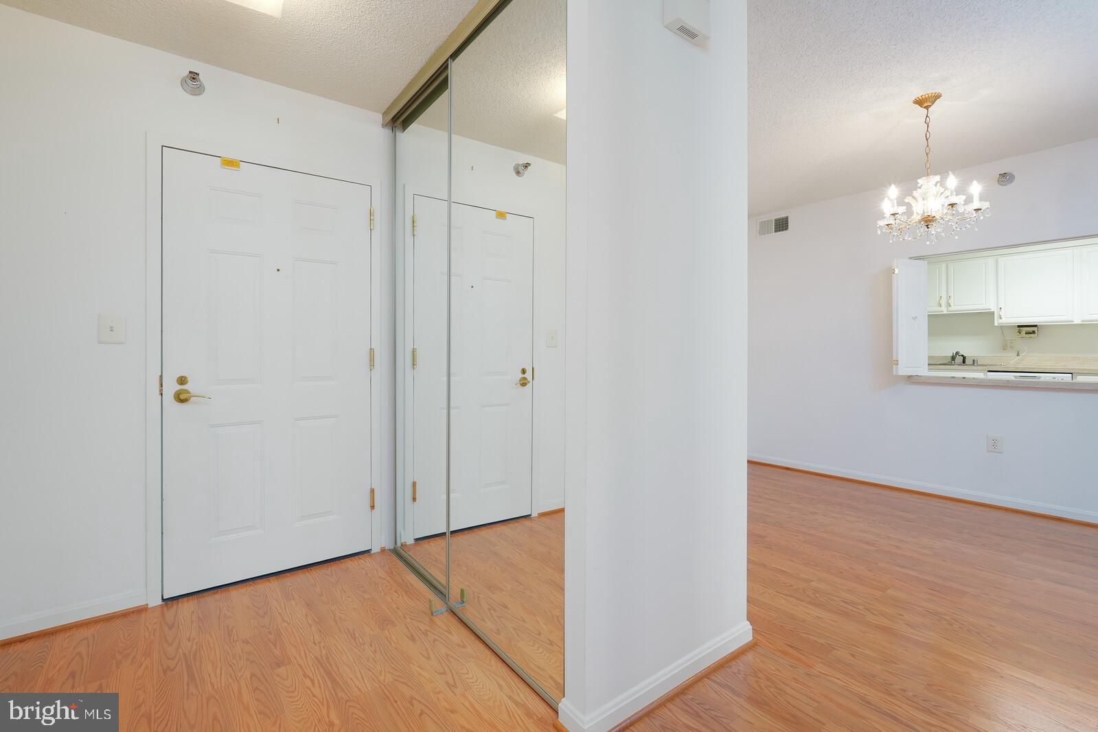 14800 Pennfield Circle, Unit 202 Silver Spring, MD 20906 - Photo 5 of 30 Front hall with mirrored closet doors