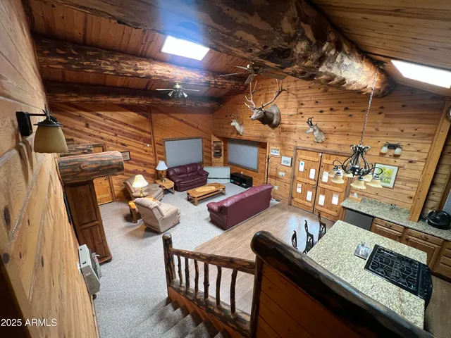 a view of an outdoor space with seating