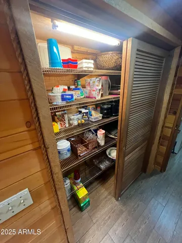 a room with storage and utility