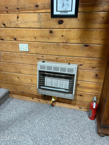 a view of balcony with wooden floor