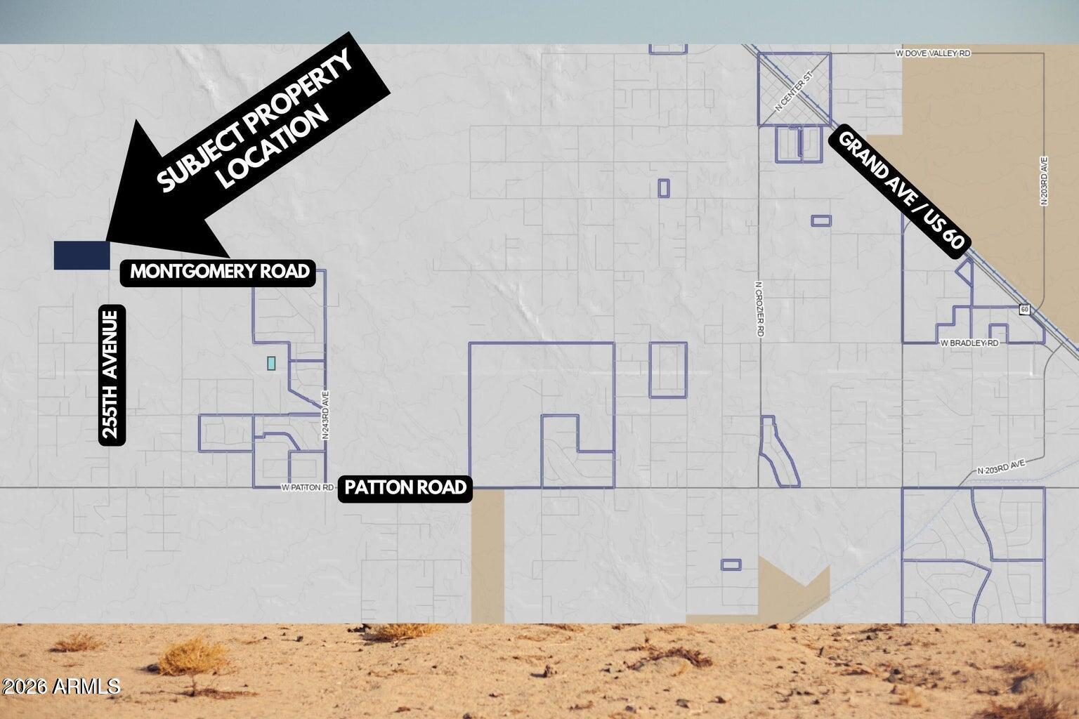 25530 West Montgomery Road, Unit R Wittmann, AZ 85361 - Photo 2 of 4 Area Map