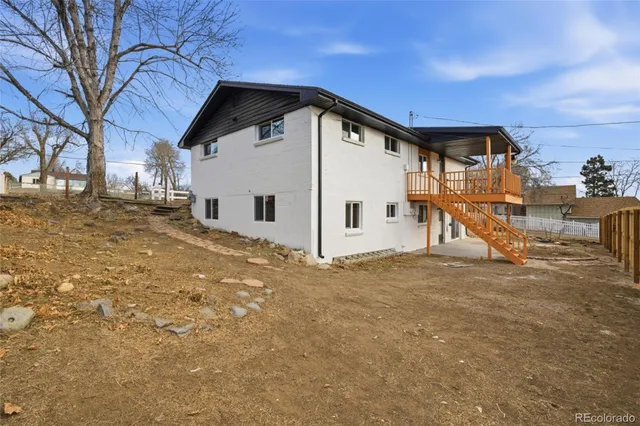 a view of a house with a snow