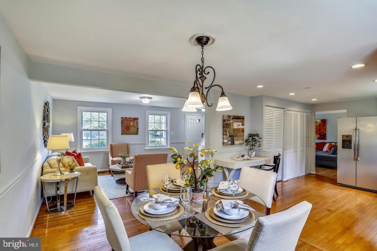 15428 Wembrough Street Silver Spring, MD 20905 - Photo 35 of 36 Dining Room Open Floor Plan to Kitchen