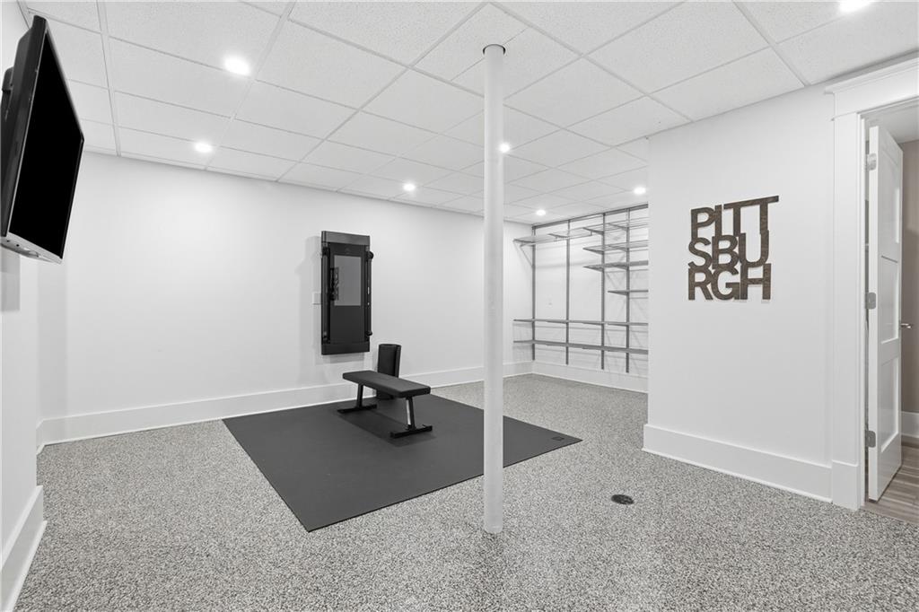 411 Woodland Road Sewickley, PA 15143 - Photo 38 of 46 a view of a room with gym equipment
