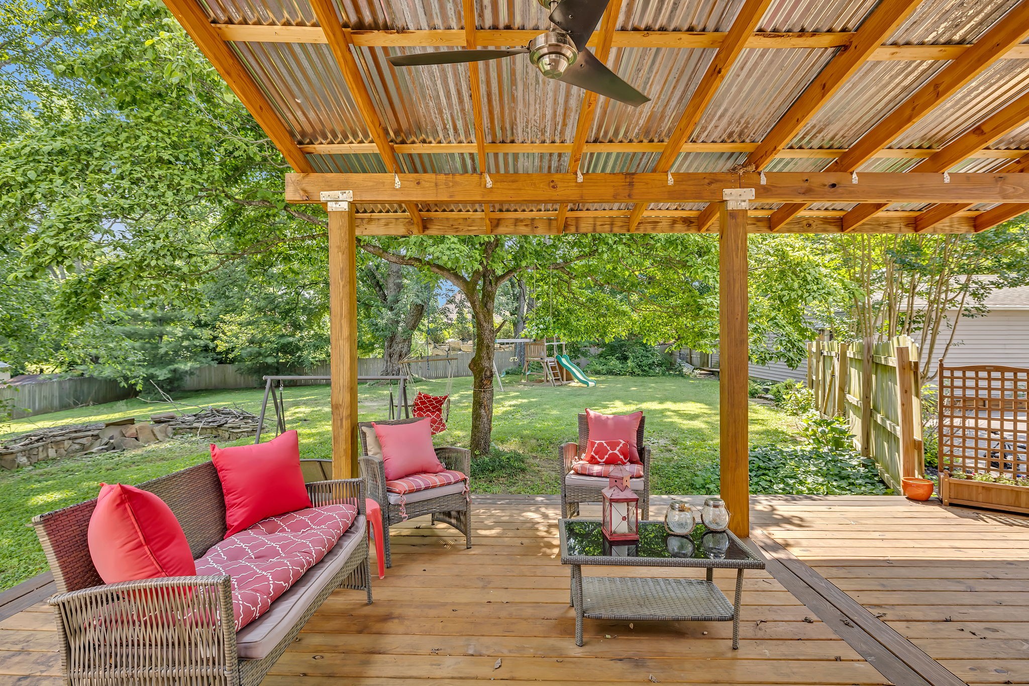 402 Springview Drive Franklin, TN 37064 - Photo 31 of 42 a outdoor living space with furniture and garden view