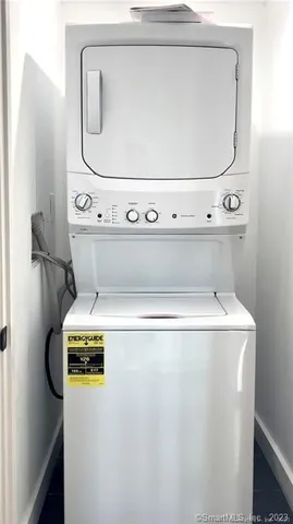 a close view of washer and dryer