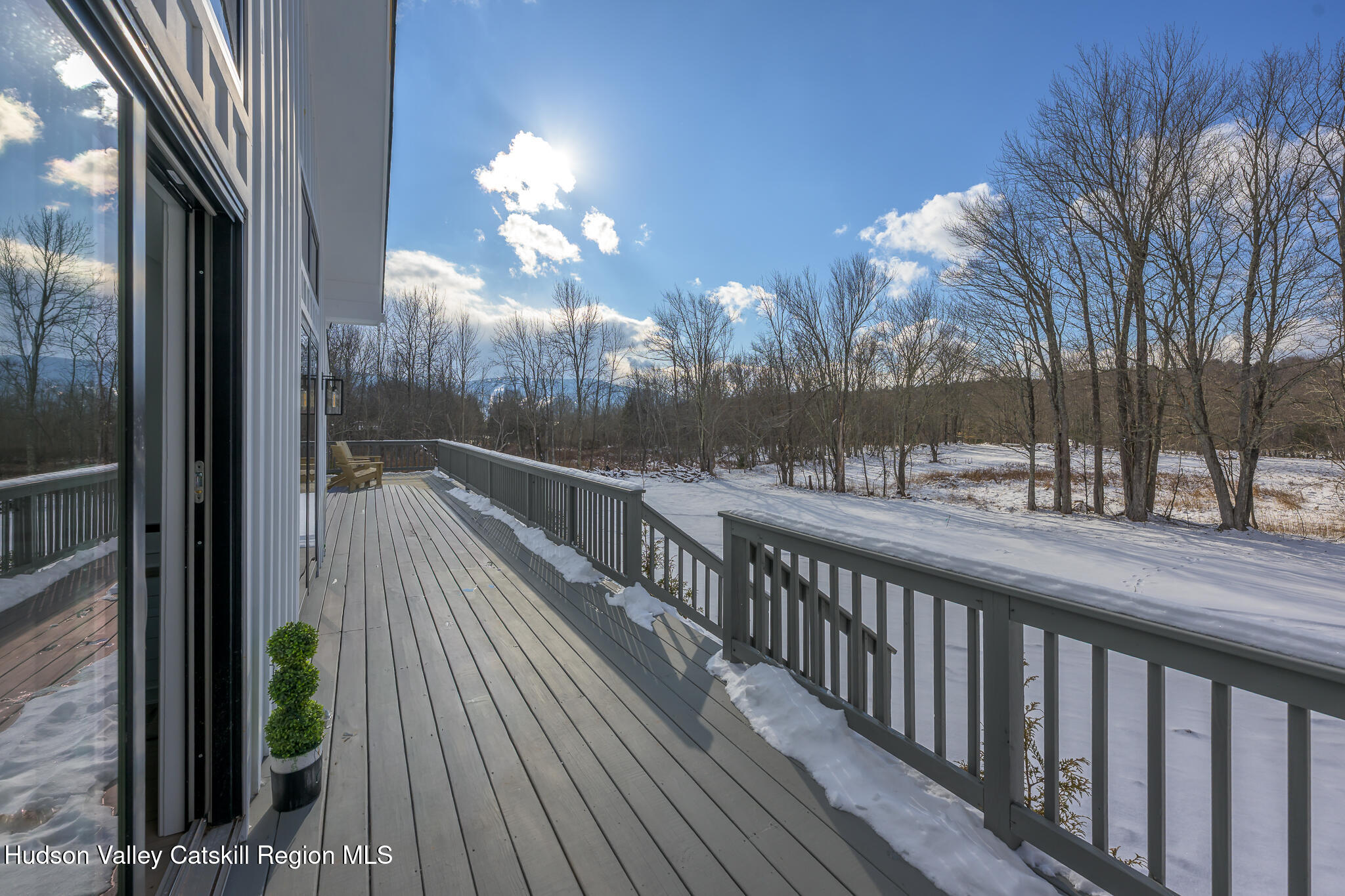 305 Mitchell Hollow Road Windham, NY 12496 - Photo 35 of 39 a view of a balcony with wooden floor