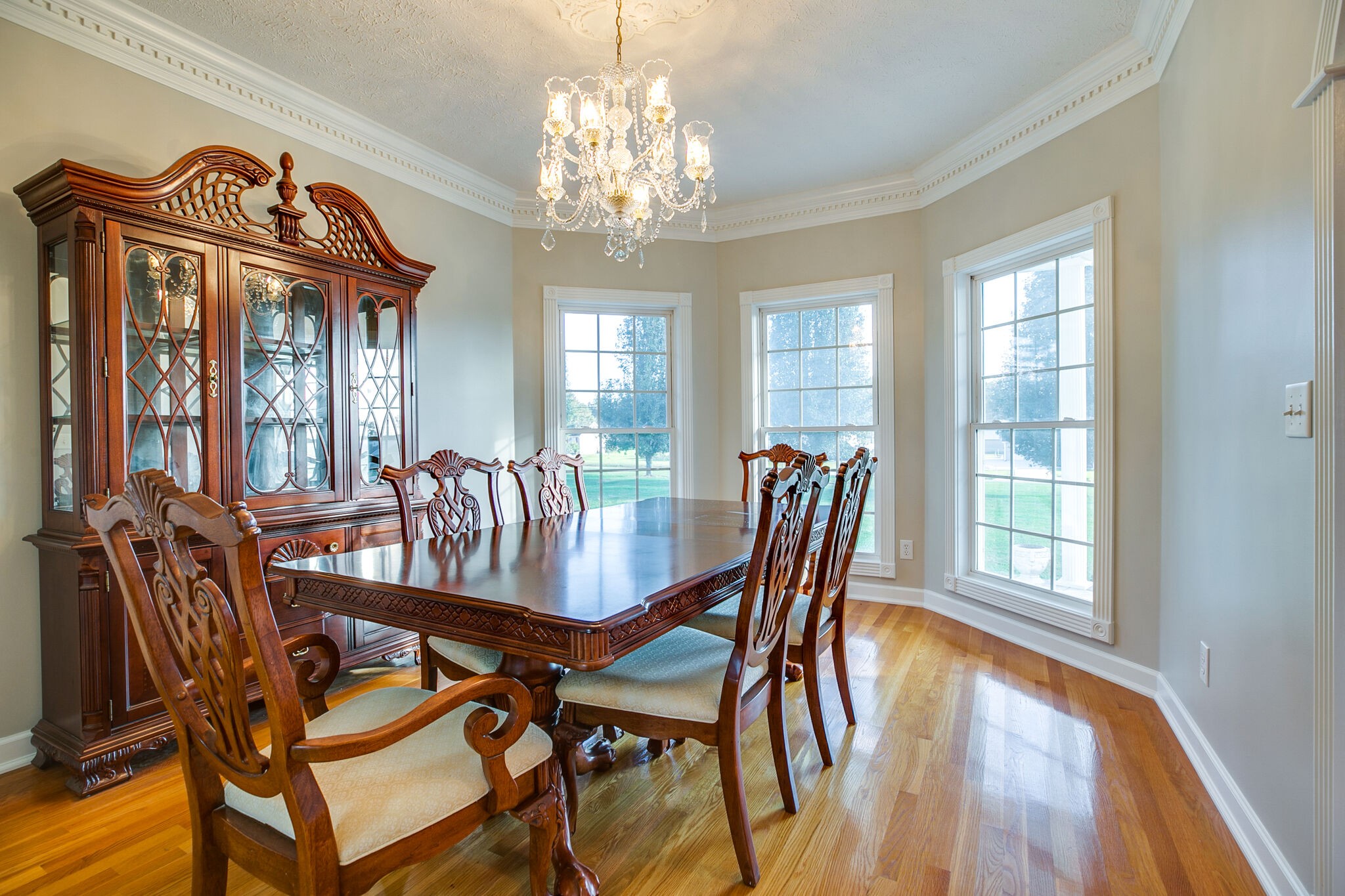 163 Harper Road Manchester, TN 37355 - Photo 13 of 43 a view of a dining room with furniture window and wooden floor