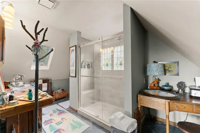 a room with musical instruments