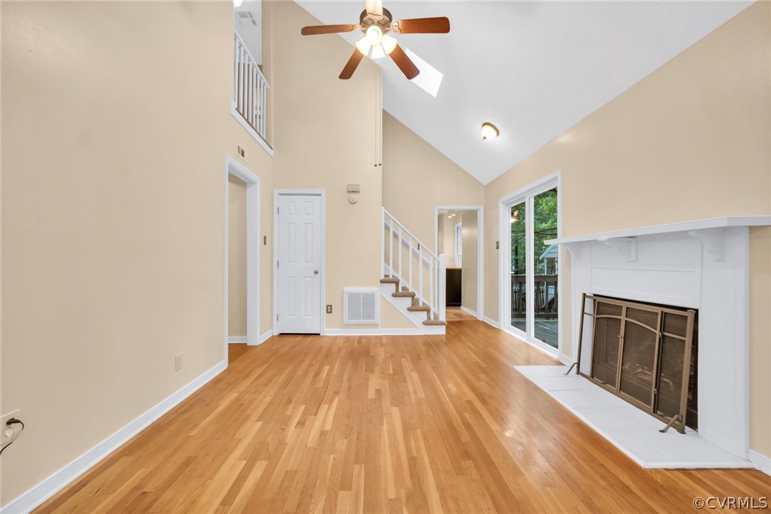 5824 Mill Spring Road Midlothian, VA 23112 - Photo 3 of 29 a bedroom with a bed and a fireplace