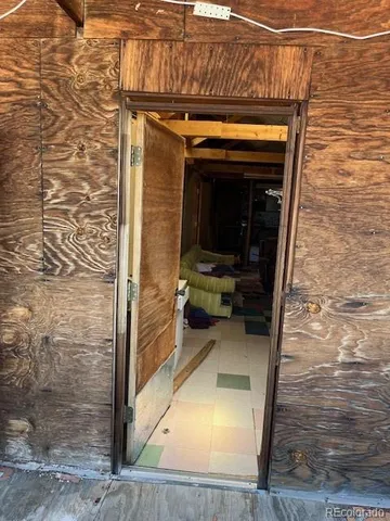 a view of a porch with furniture